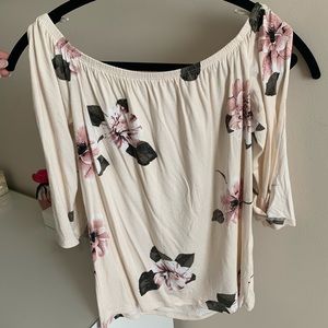 Floral off-shoulder top